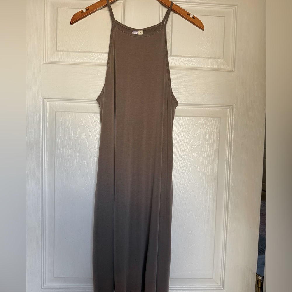 Francesca’s Alya Lightweight High Neck Tank Dress